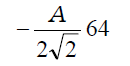 -(A/2√2) * 64
