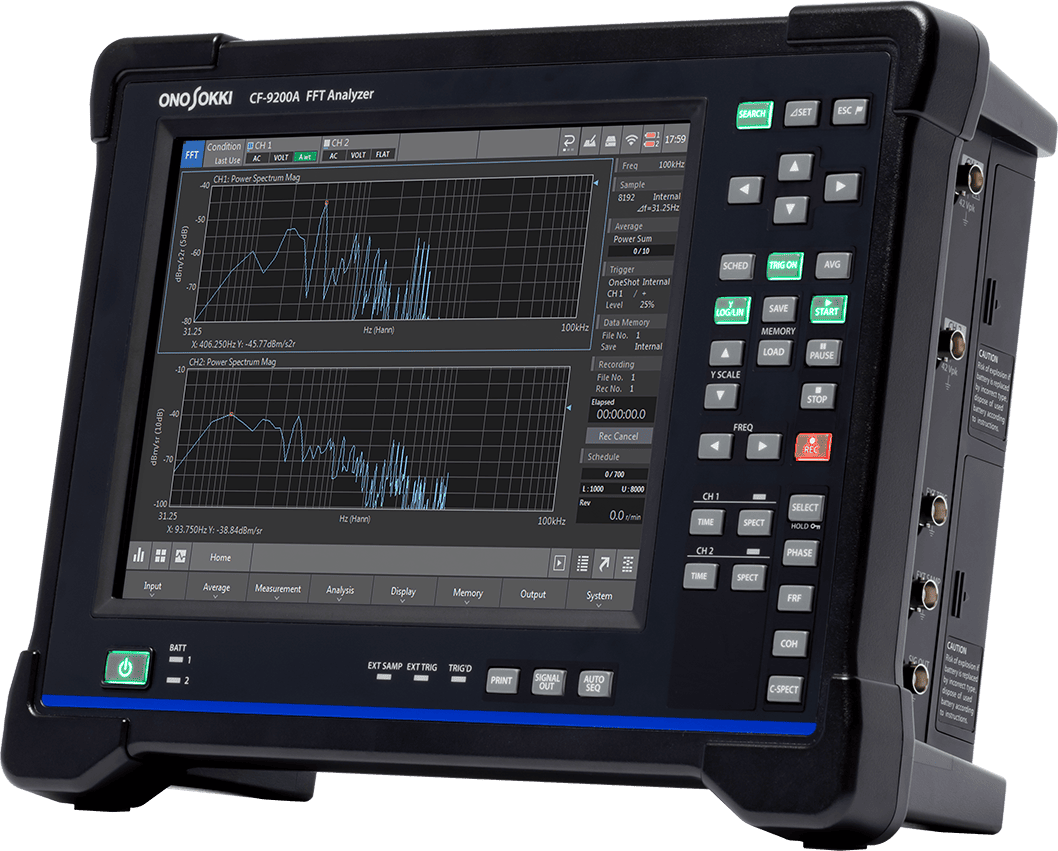 ポータブルFFTアナライザー CF-9000Aシリーズ