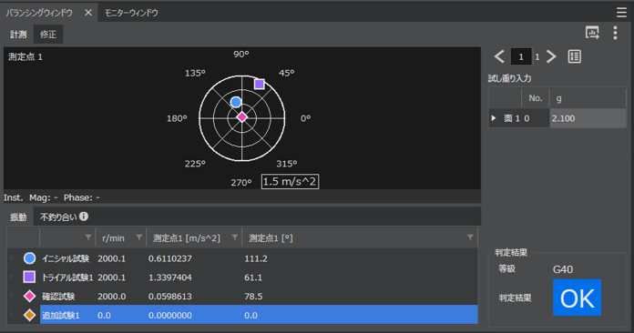 フィールドバランシング：OS-0551