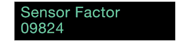 Sensor Factor 4桁
