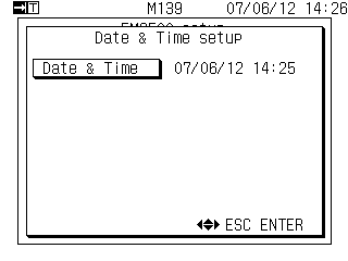 Data & Time setup